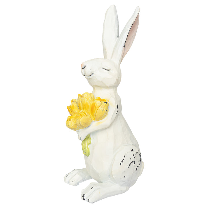 Noms Bunny With Yellow Tulips