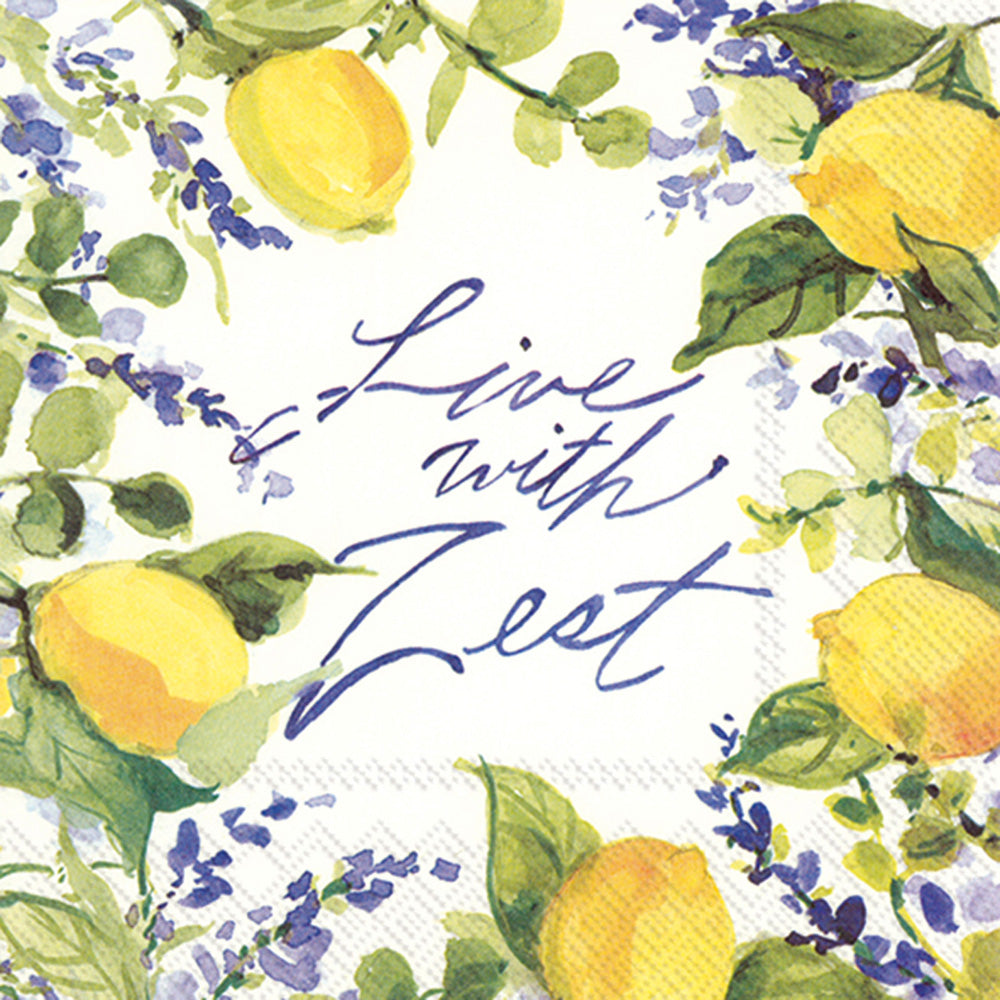 Live With Zest Cocktail Napkin