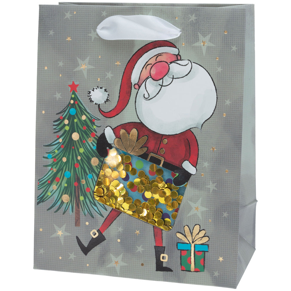 JOLLY SANTA SEQUIN LARGE BAG