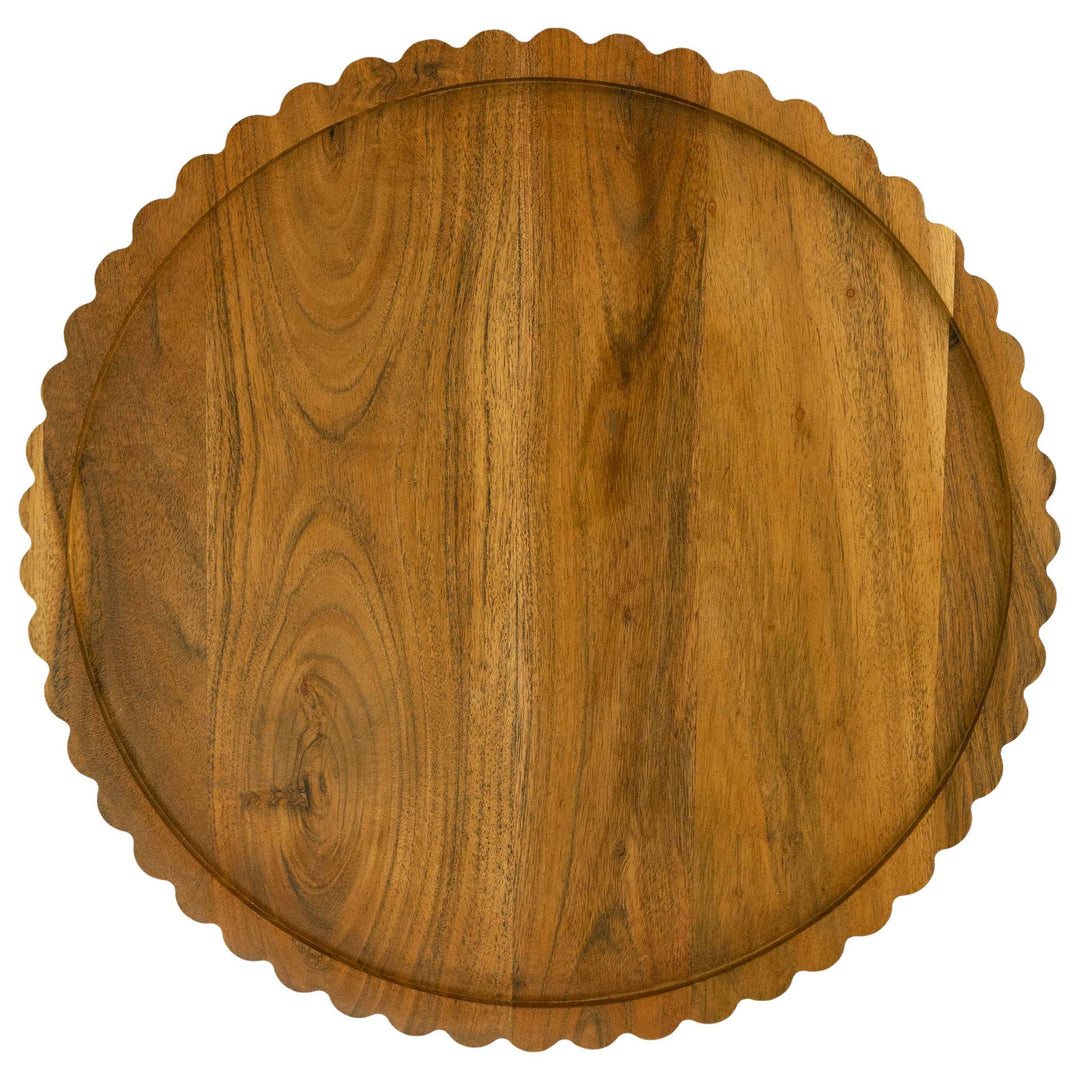 Lazy Susan With Scalloped Edges