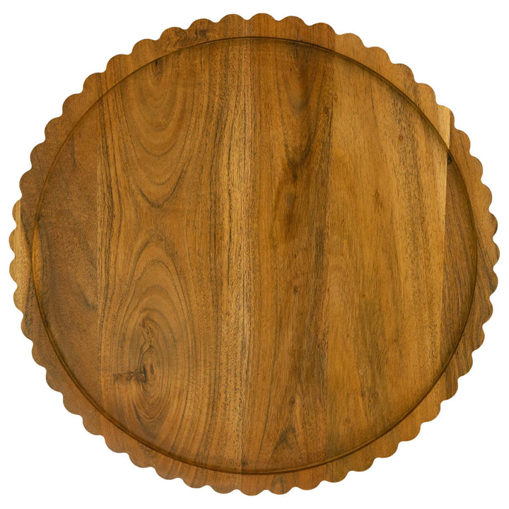 Lazy Susan With Scalloped Edges