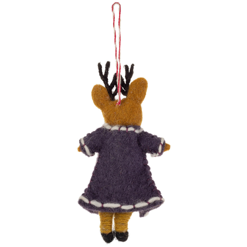 Deer Prince Ornament felt