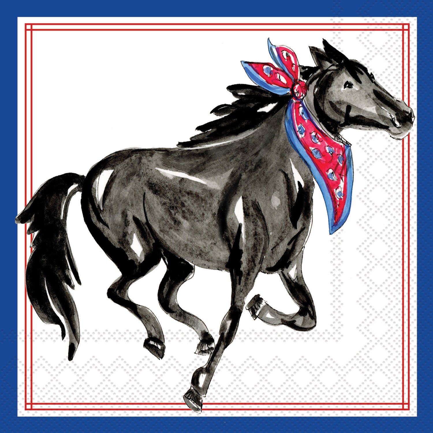 Red Mustang Hometown Pride Cocktail Napkin