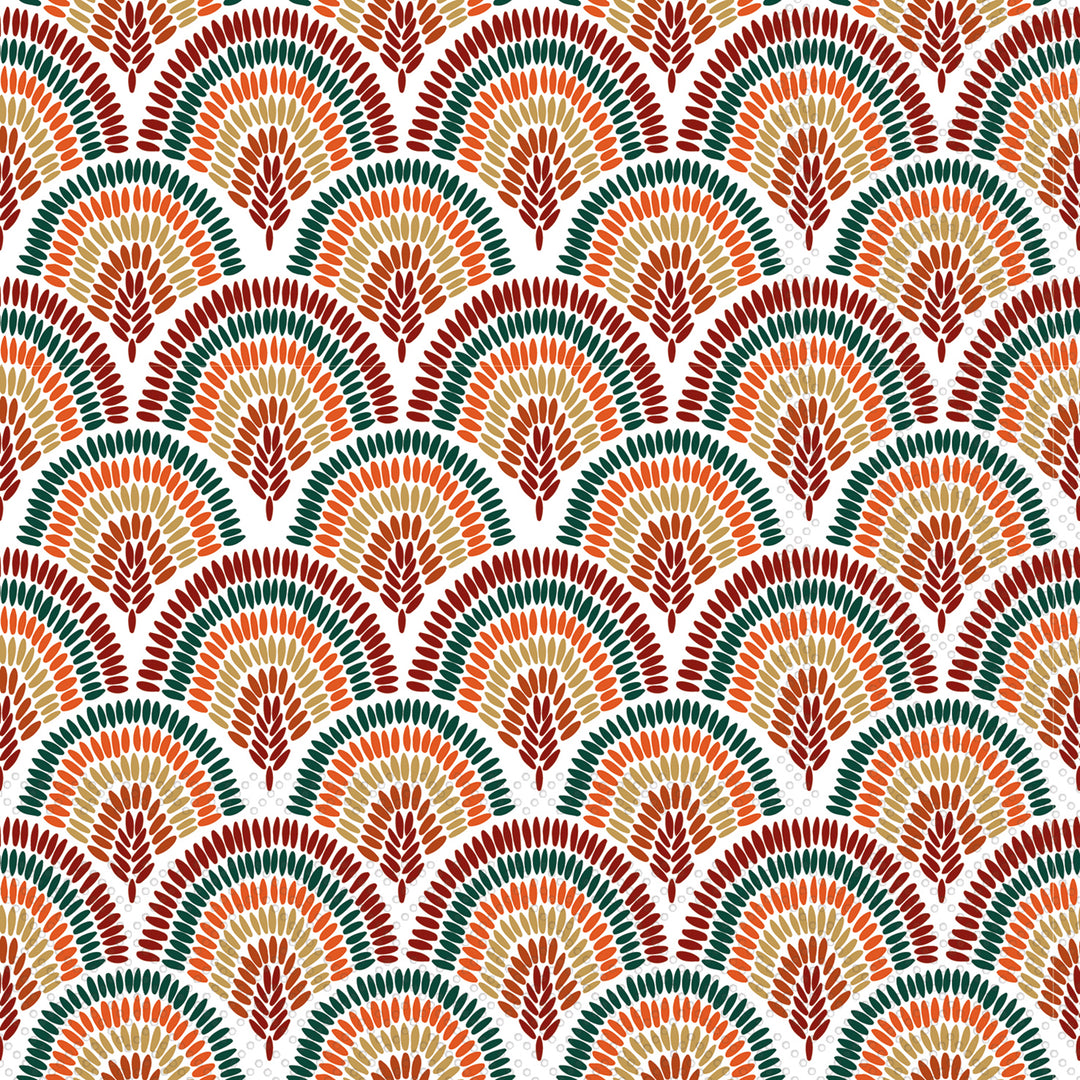 Rainbow Autumn Cocktail Napkin