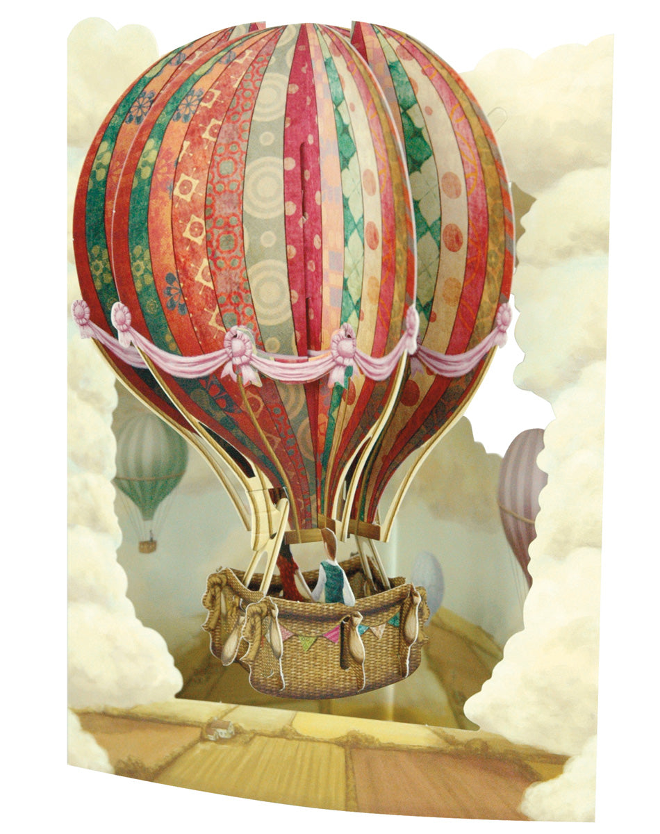 Hot Air Balloon Display Card