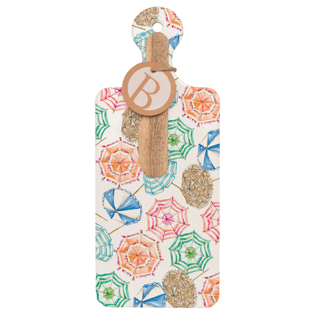 Coral Umbrellas Cuterie &amp; Spreader Set