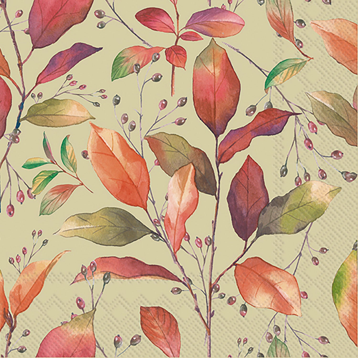 Colorful Autumn Lunch Napkin