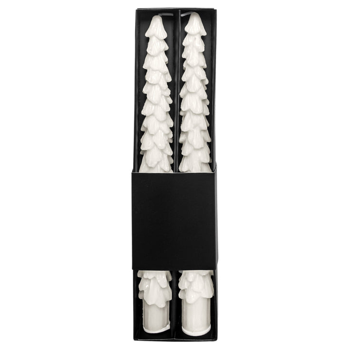 White Tree Taper Candles