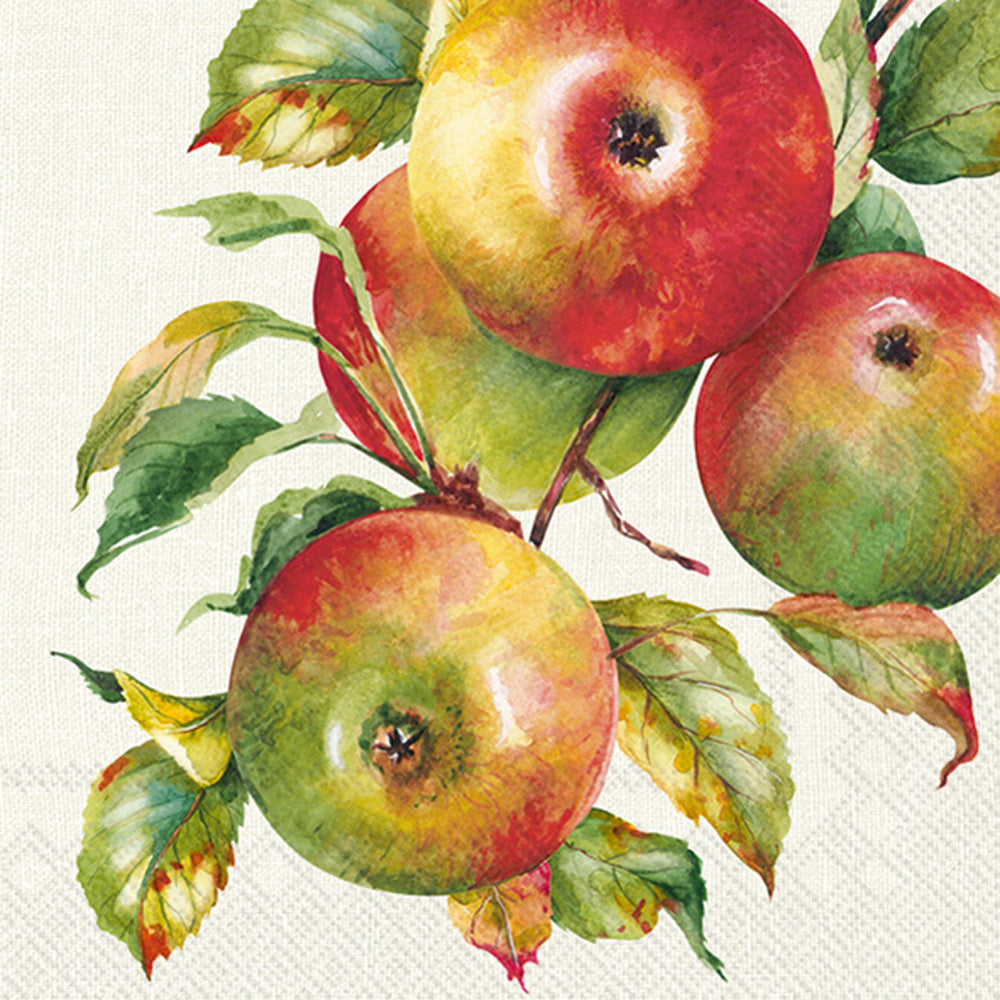 Home Grown Apples Lunch Napkin cream