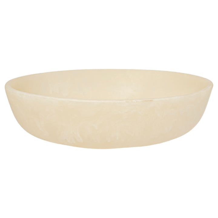 Cream Resin Oblong Bowl