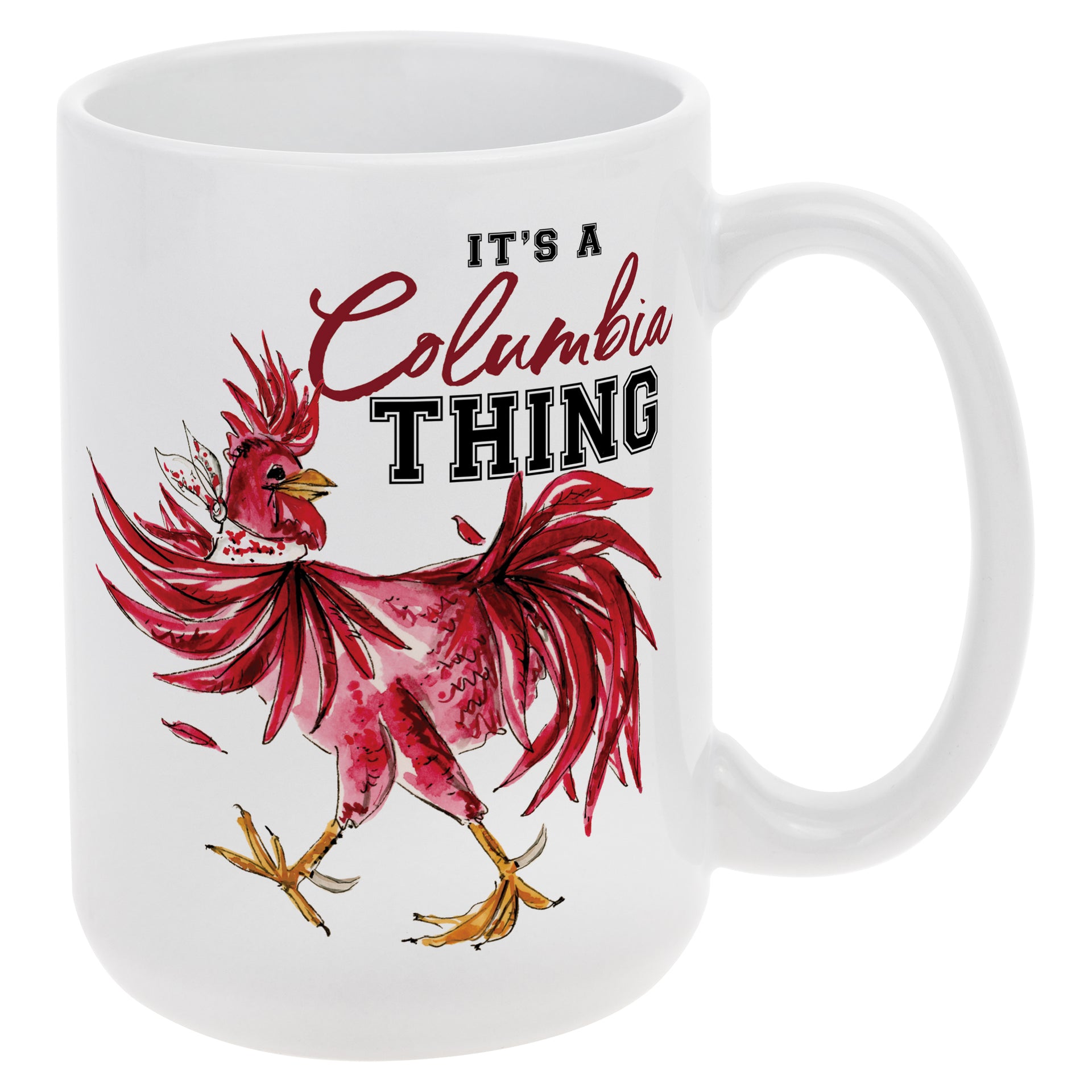 White Rooster Mug
