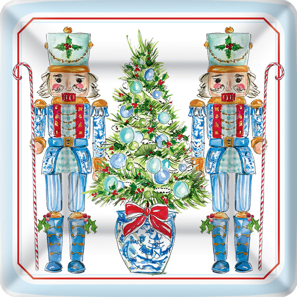 7 SQ PLT/BLUE NUTCRACKERS