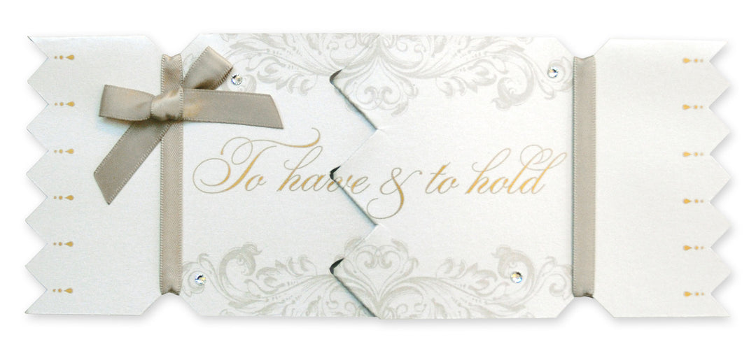 To Have &amp; To Hold Cracker Card Gold