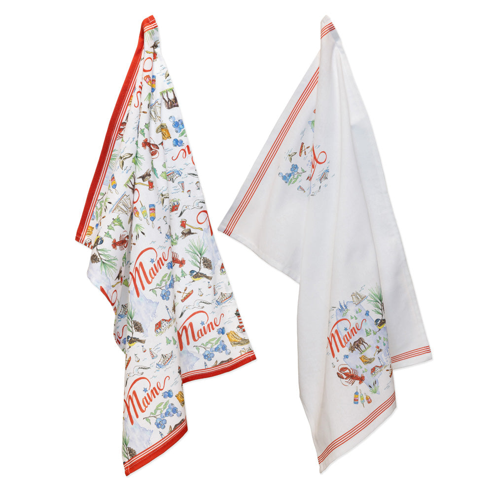 Maine Tea Towels (Set of 2)
