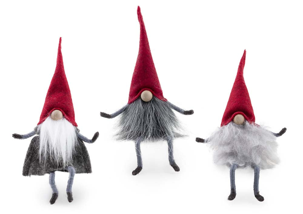 MINI GNOME ORNAMENTS S/3