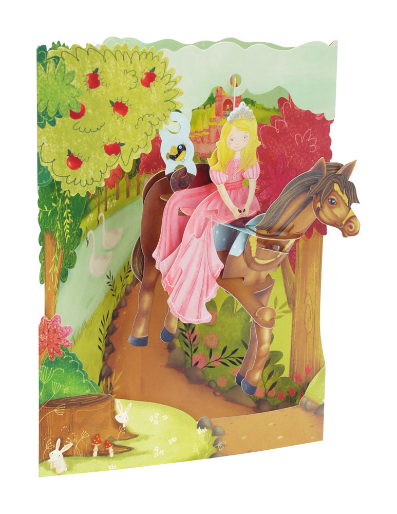Princess On A Horse Display Card