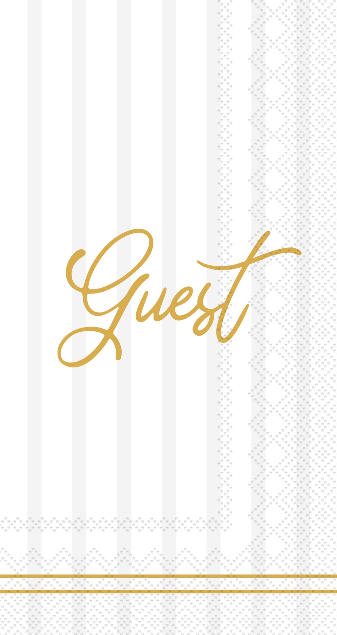 Chic Monogram GUEST Guest Towel cream