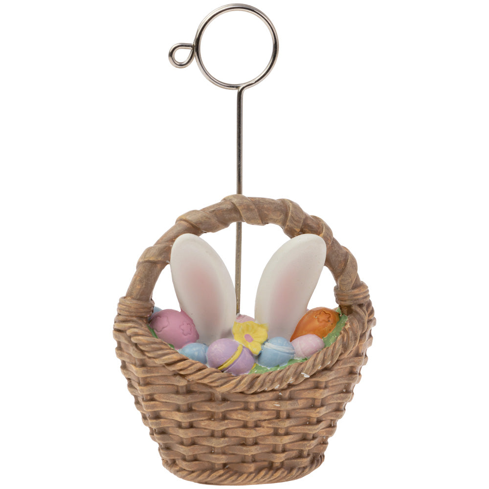 BUNNY EARS BASKET PLACECARD HOLDER