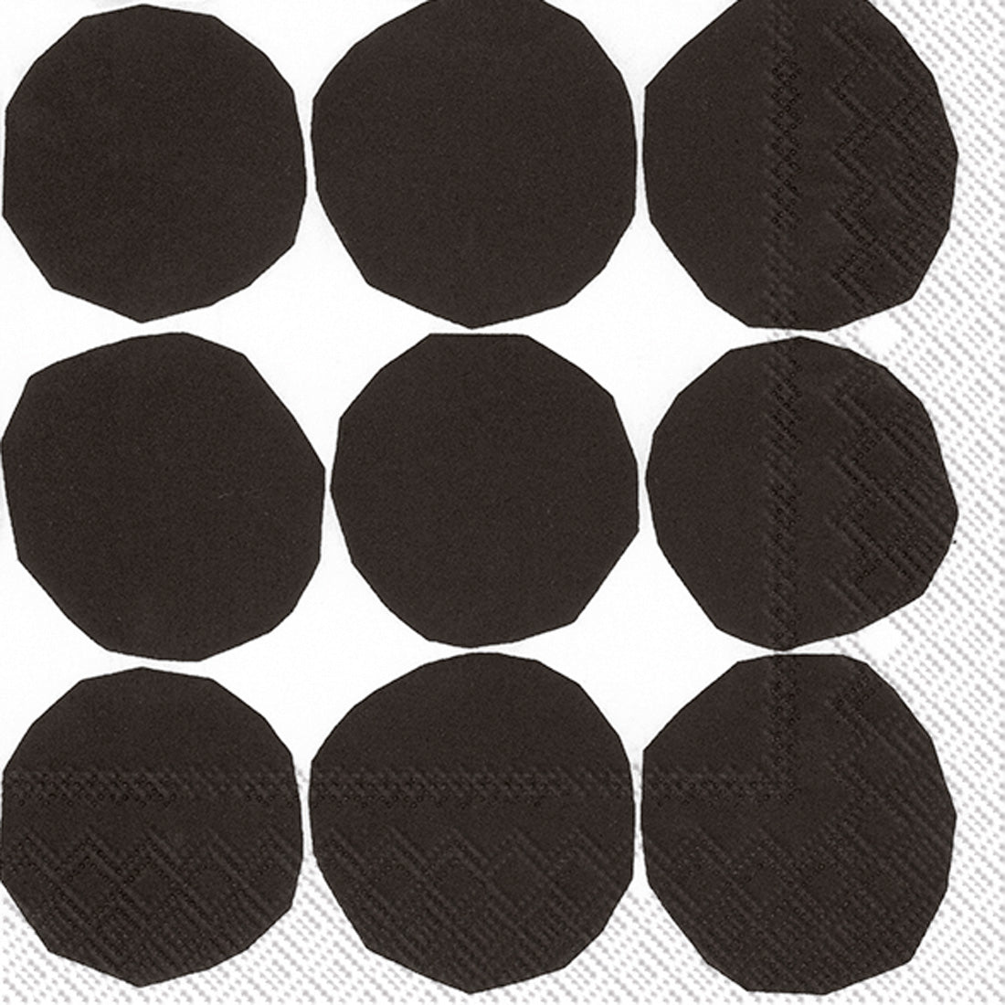 Kivet Lunch Napkin Black White