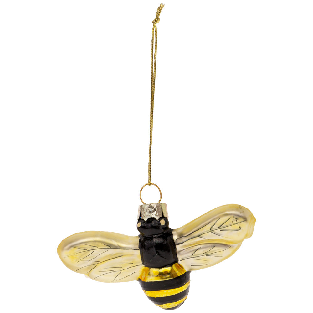 GLASS BUMBLEBEE ORNAMENT