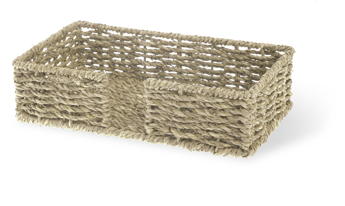 SEAGRASS GUEST TOWEL CADDY