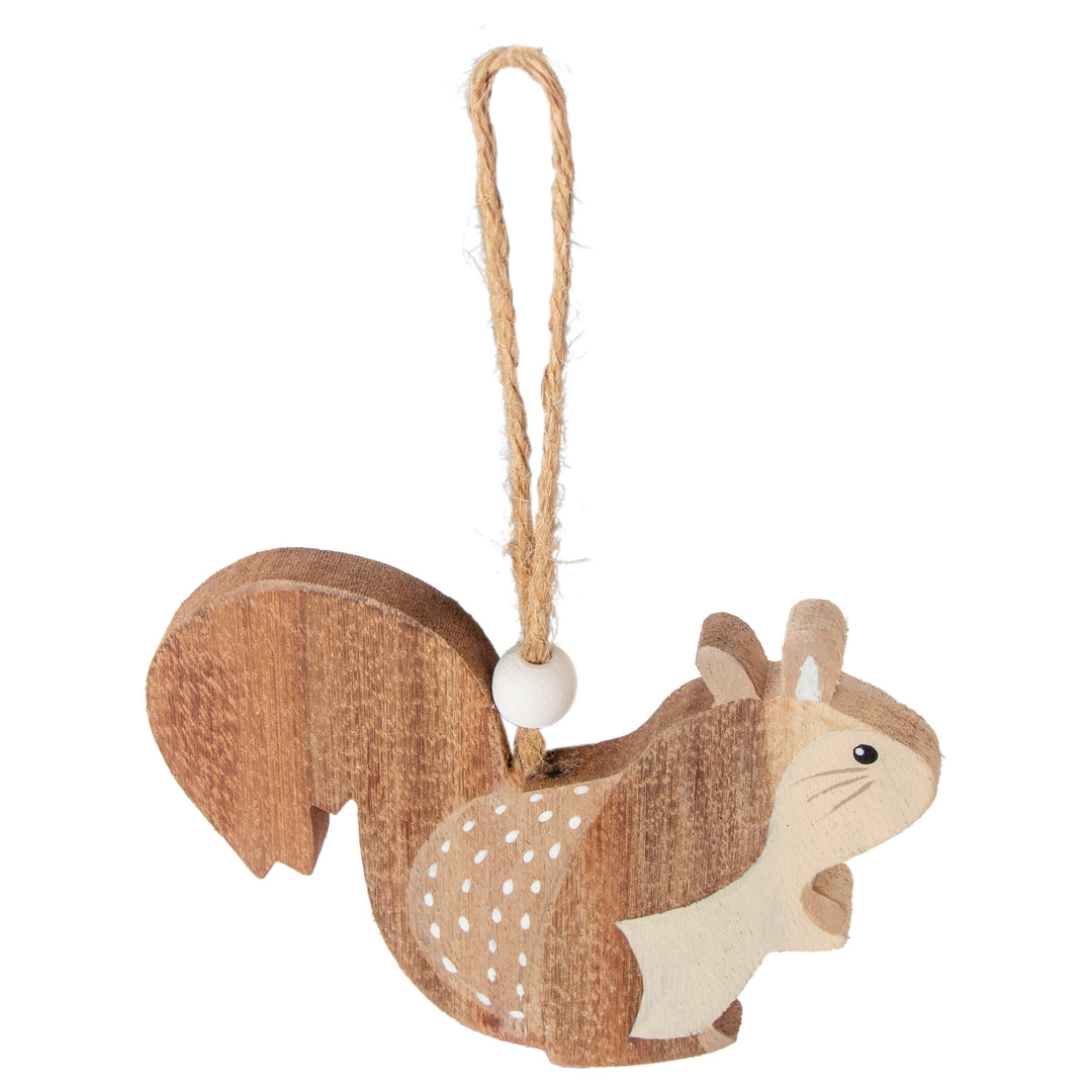 Squirrel Wood Ornament