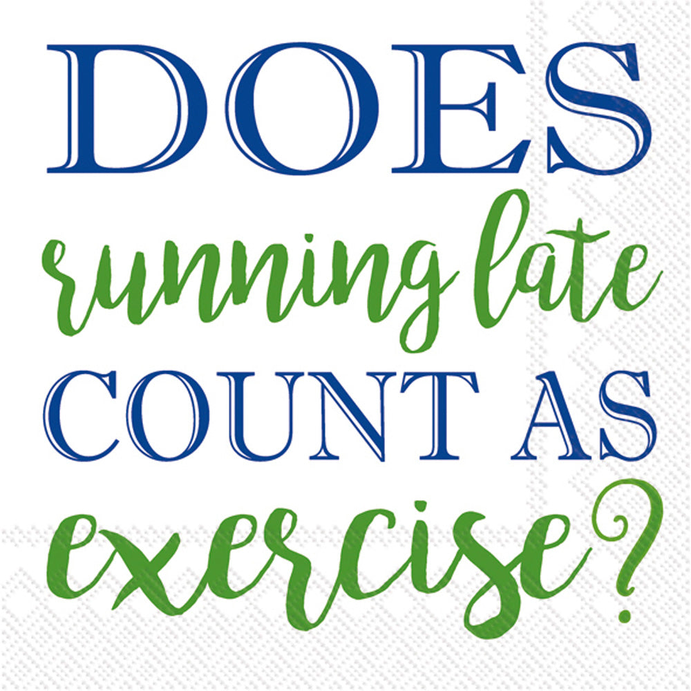 Running Late Cocktail Napkin