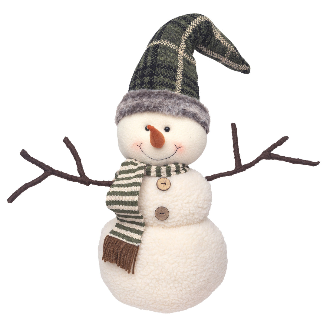 Berner Green Plaid Hat Snowman