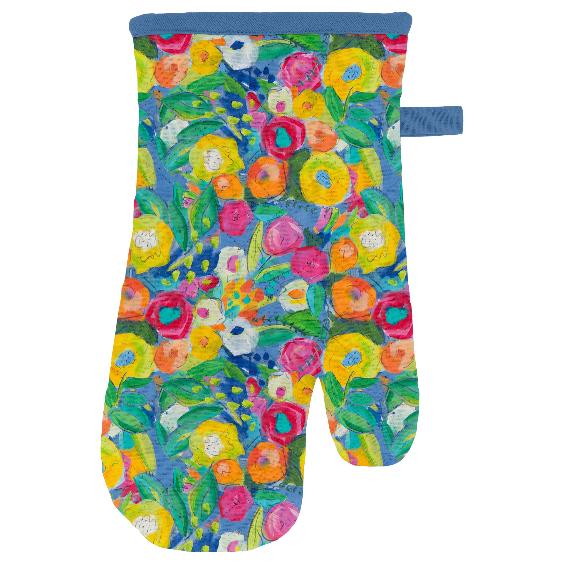 Cheerful Blossoms Oven Mitt