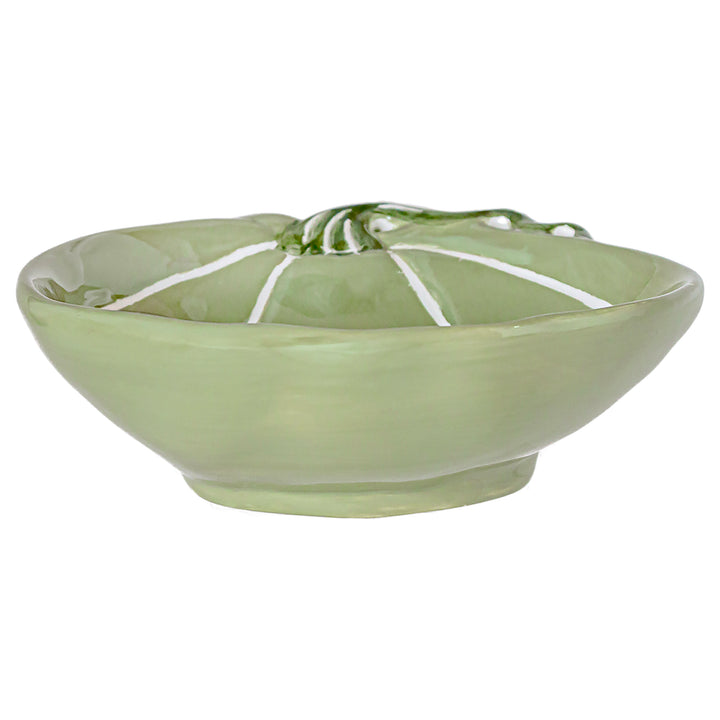 Green and White Pumpkin Bowl Large