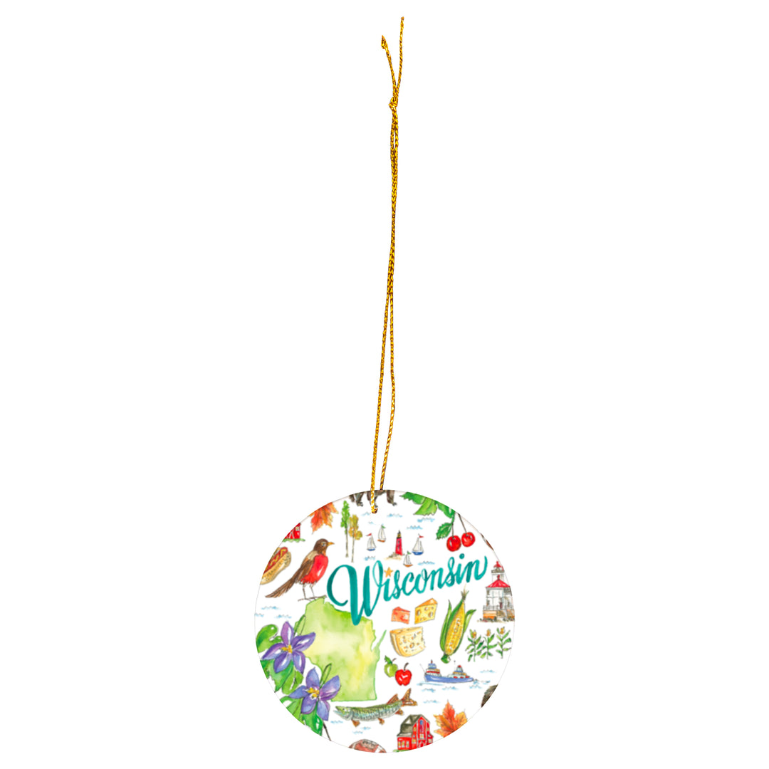 Wisconsin State Ornament