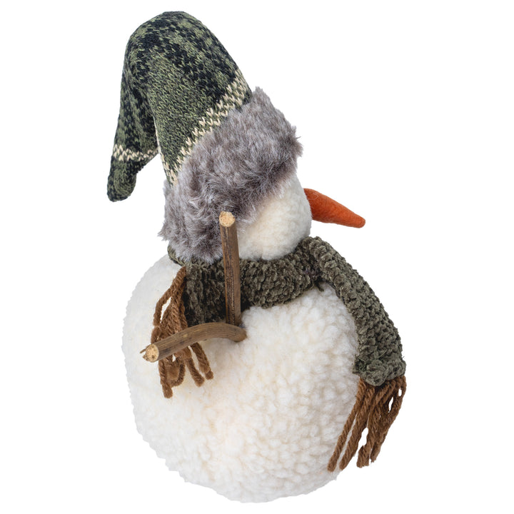Fet Small Green Plaid Hat Snowman
