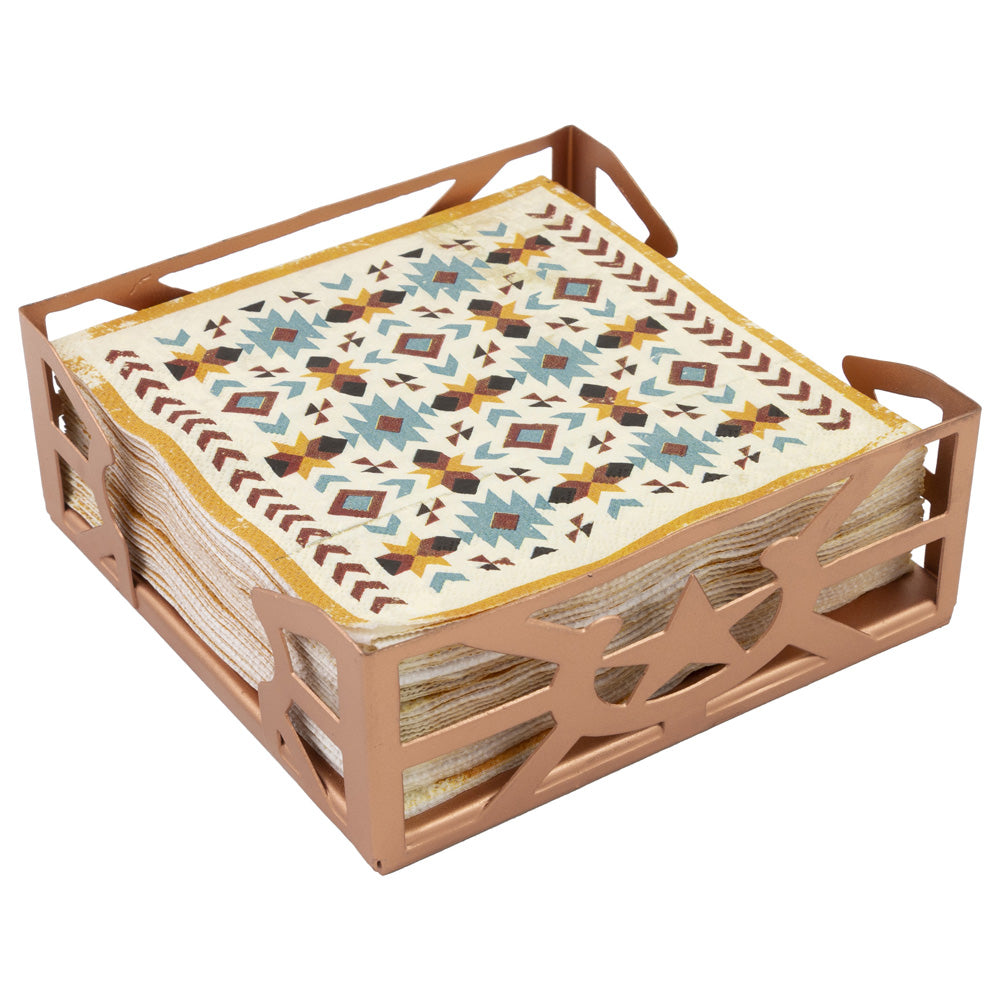 Circle Star Cocktail Caddy Copper