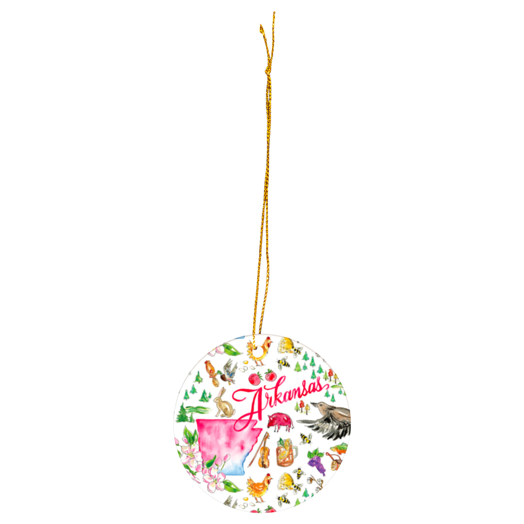 Arkansas State Ornament