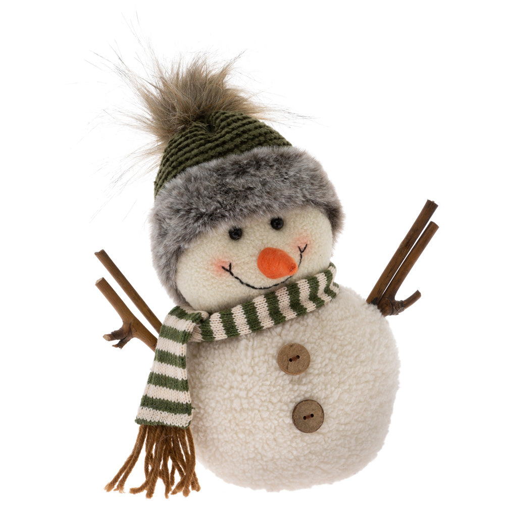 Fin Sm Green Beanie Hat Snowma