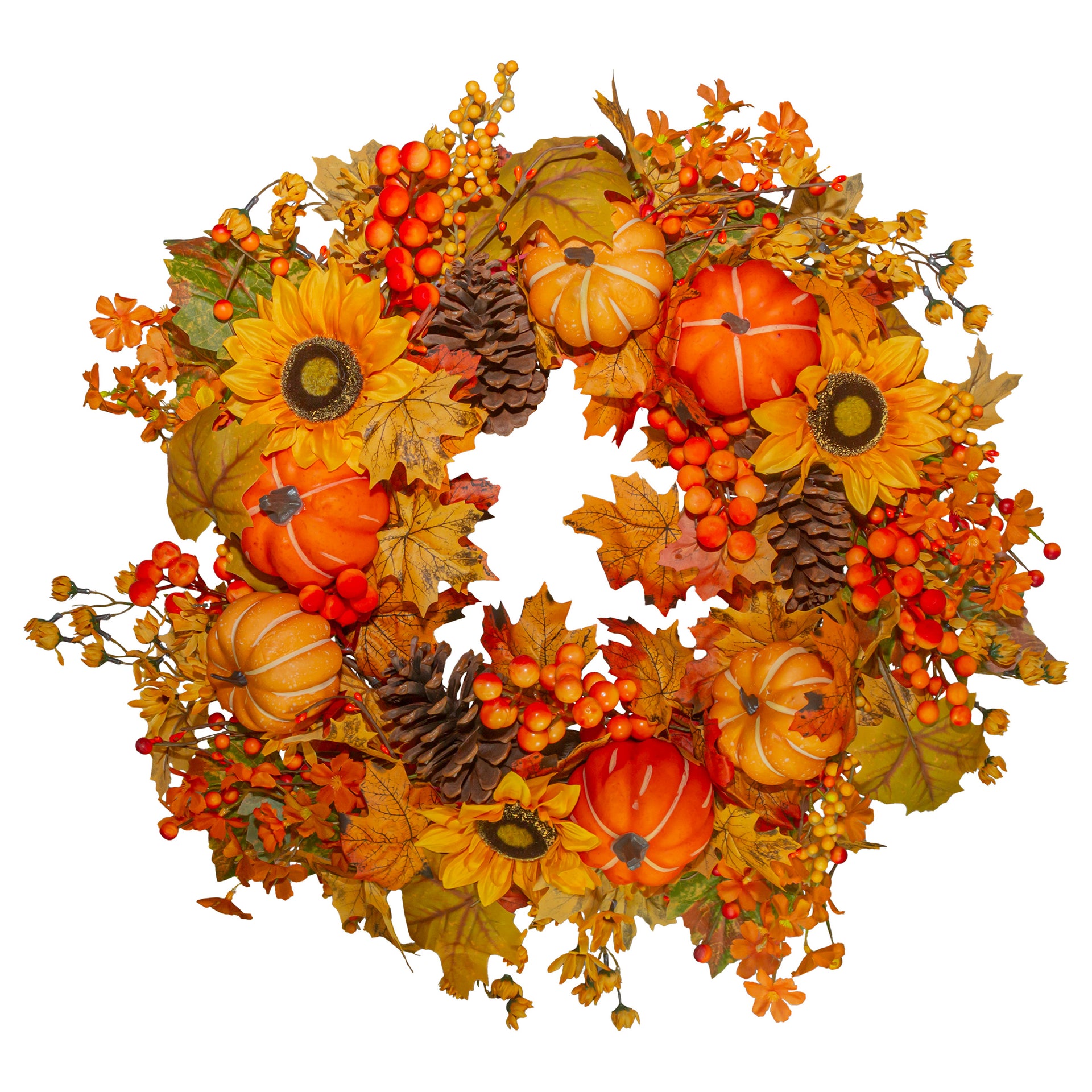 Harvest Pumpkin Wreath