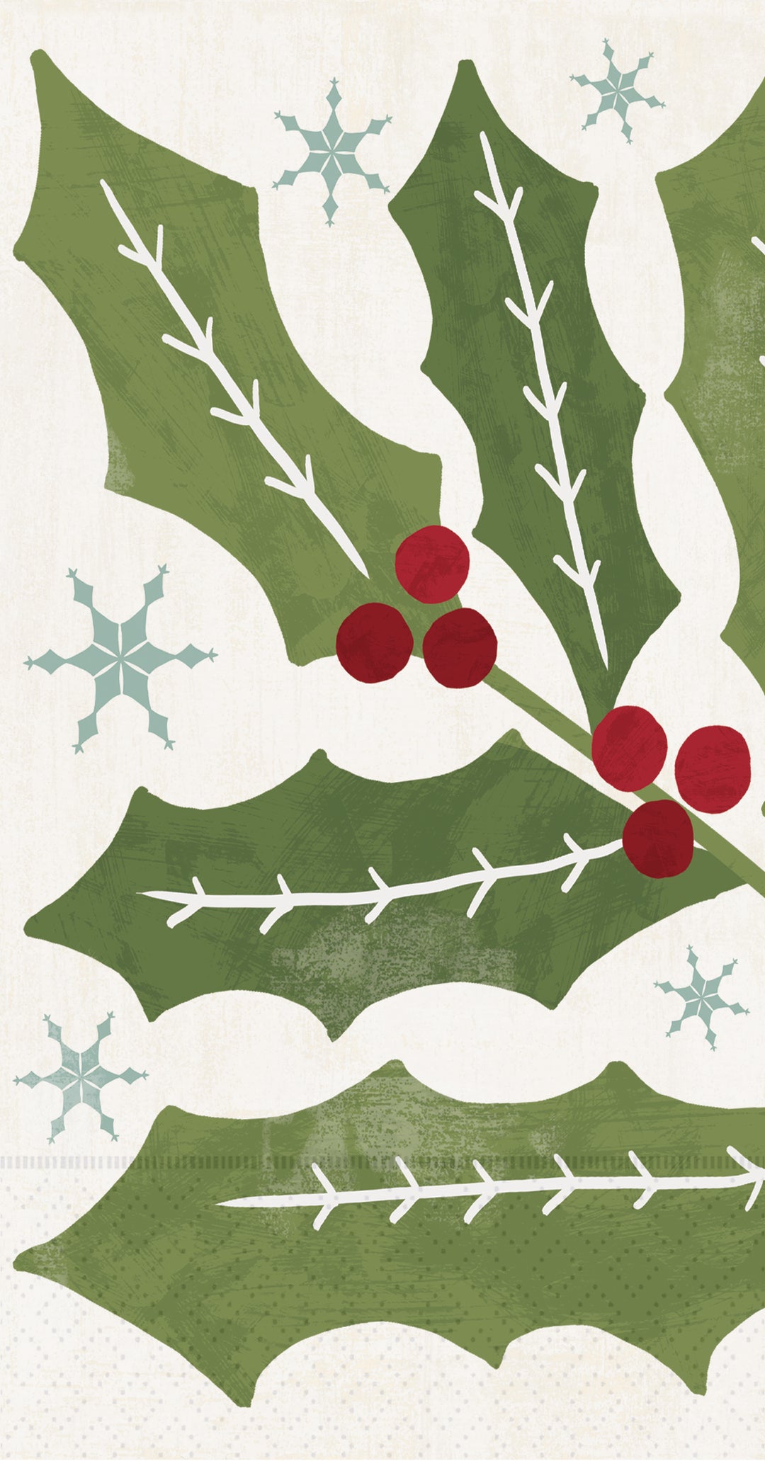 Winter Berry Holly Guest Towel