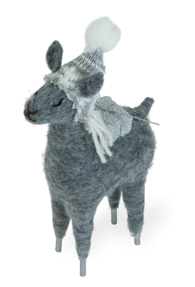 SPUN SILVER LG LLAMA LANCE