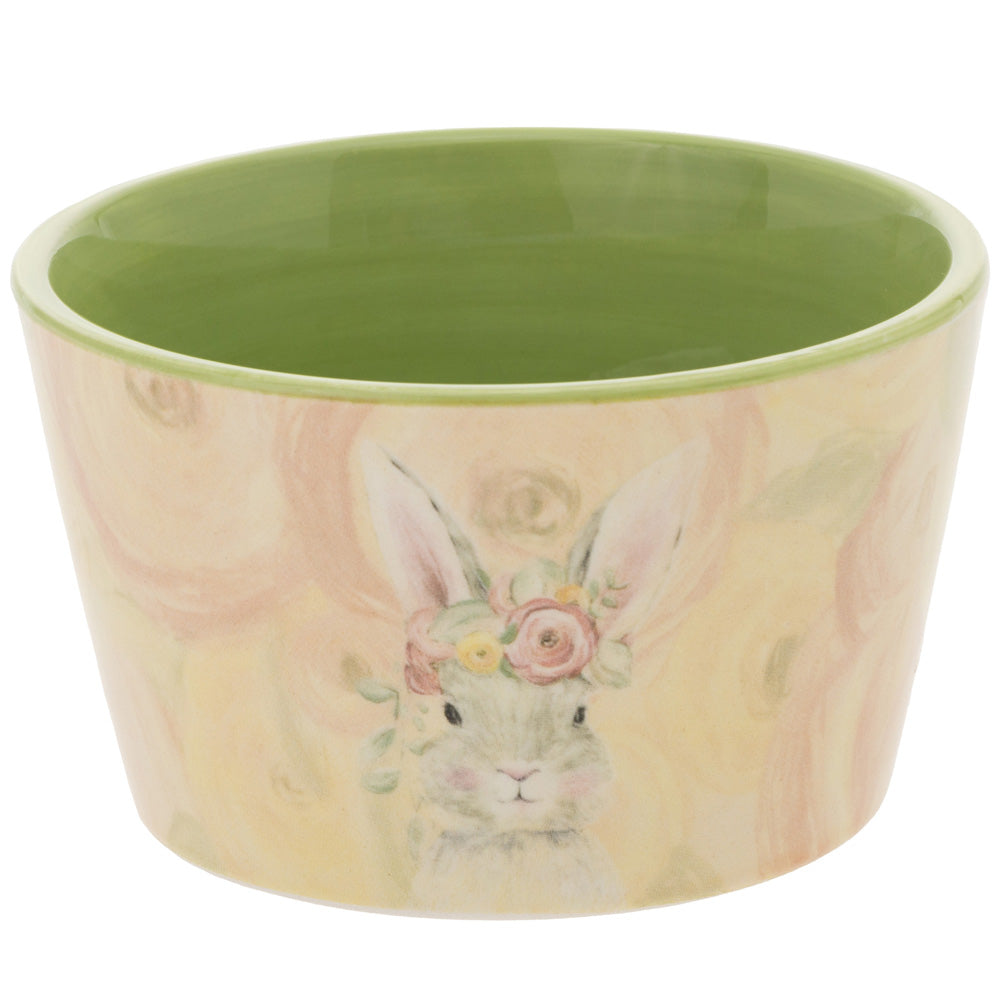 Bunny Flower Crown Bowl &amp; Spreader Set