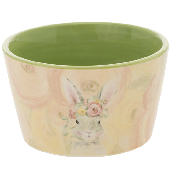 Bunny Flower Crown Bowl &amp; Spreader Set