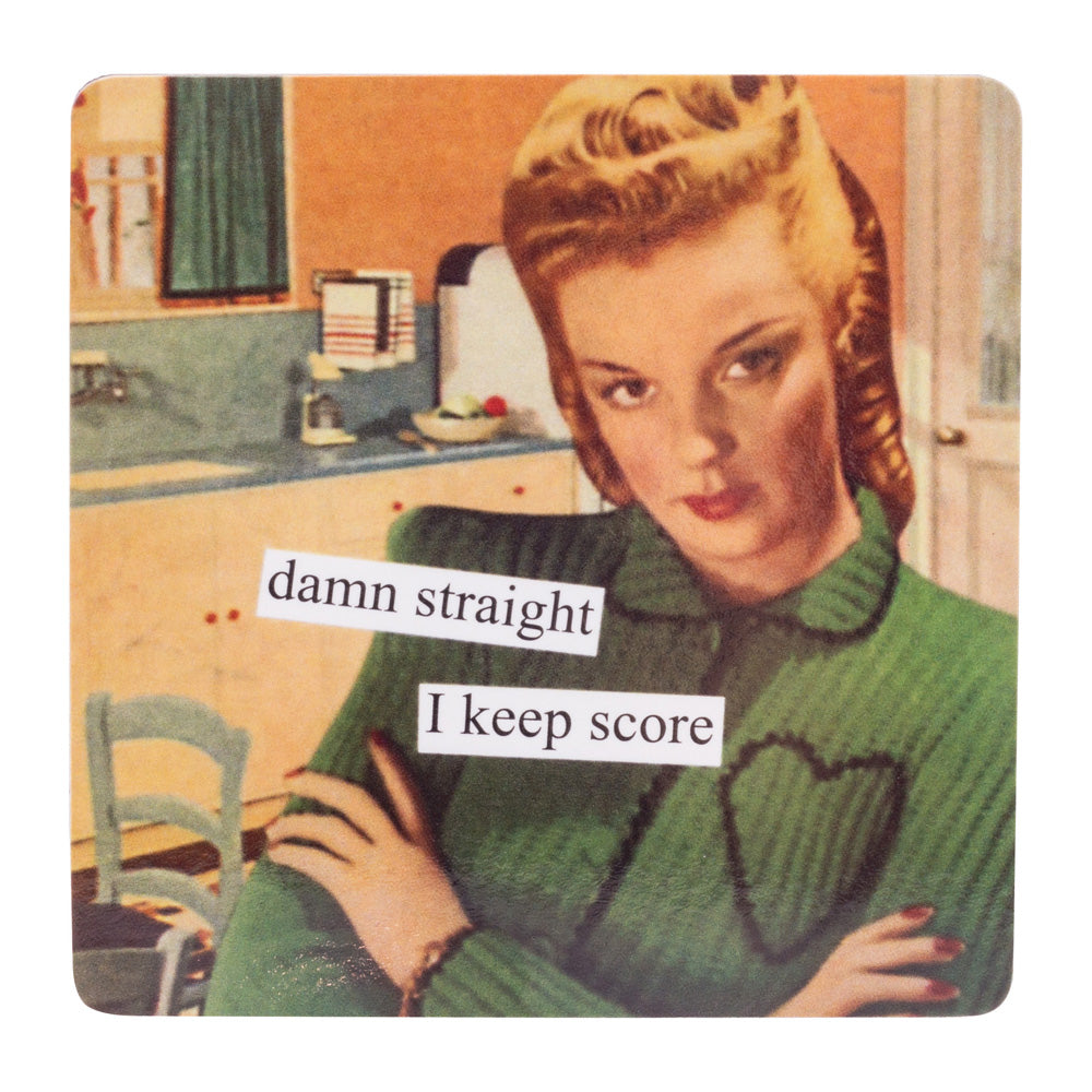 Anne Taintor Magnet Score Damn Straight