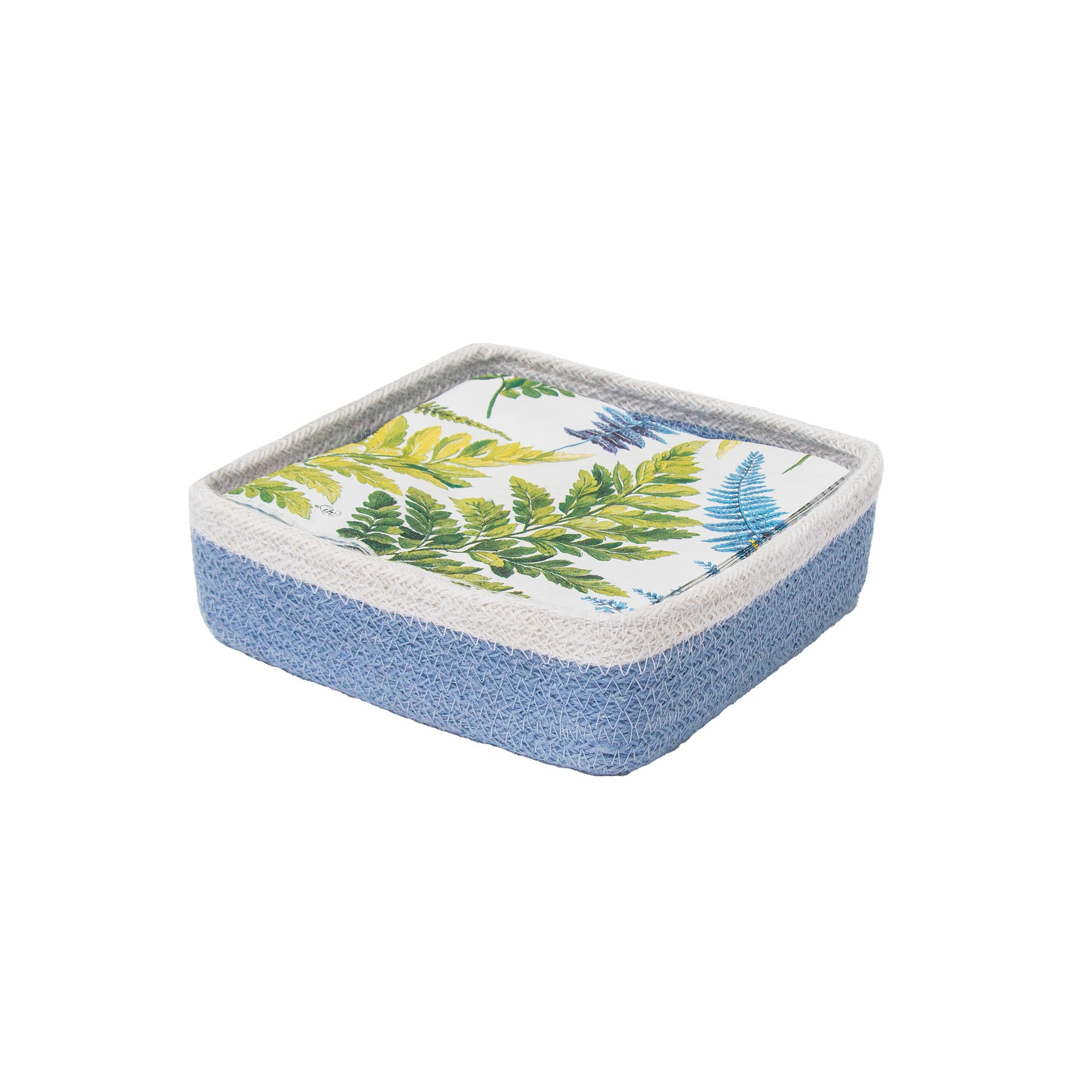 Sky Blue Jute Caddy Lunch