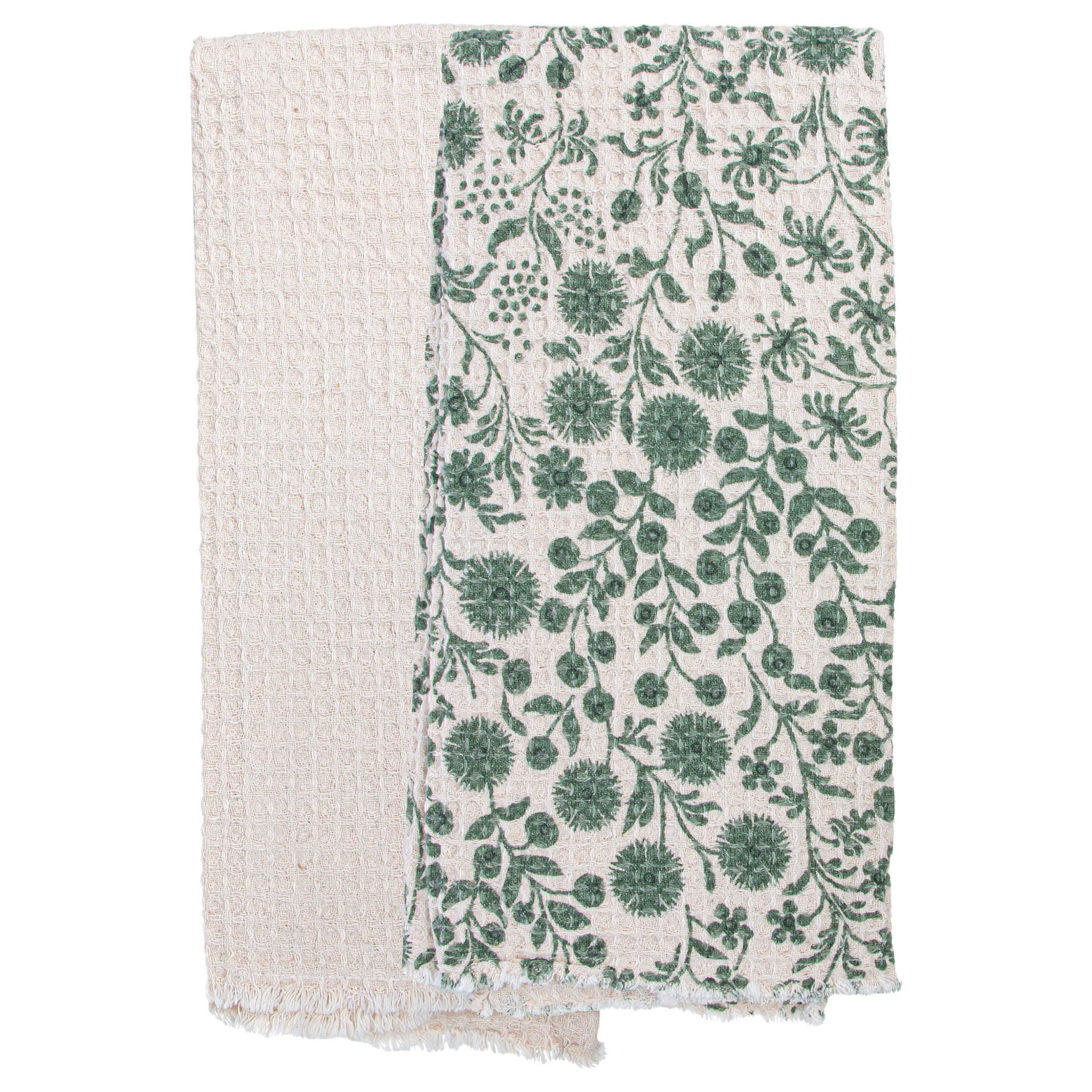 Sage Dandelions Tea Towels Set of 2