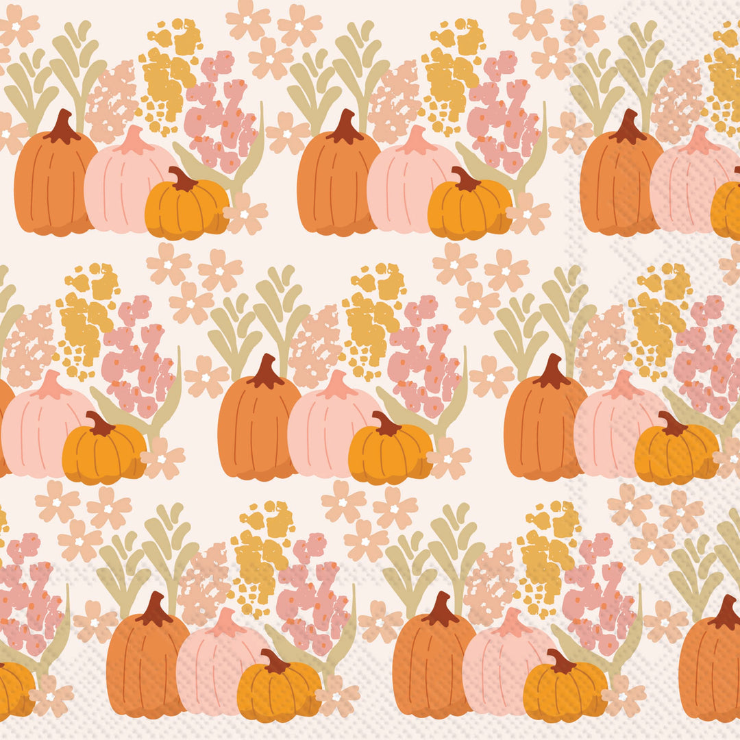 Harvest Bloom Cocktail Napkin