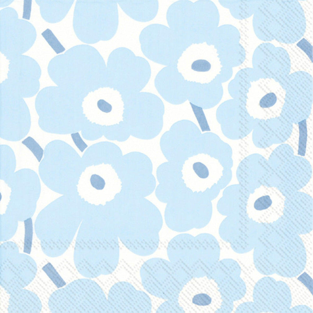 Mini Unikot Cocktail Napkin Light Blue