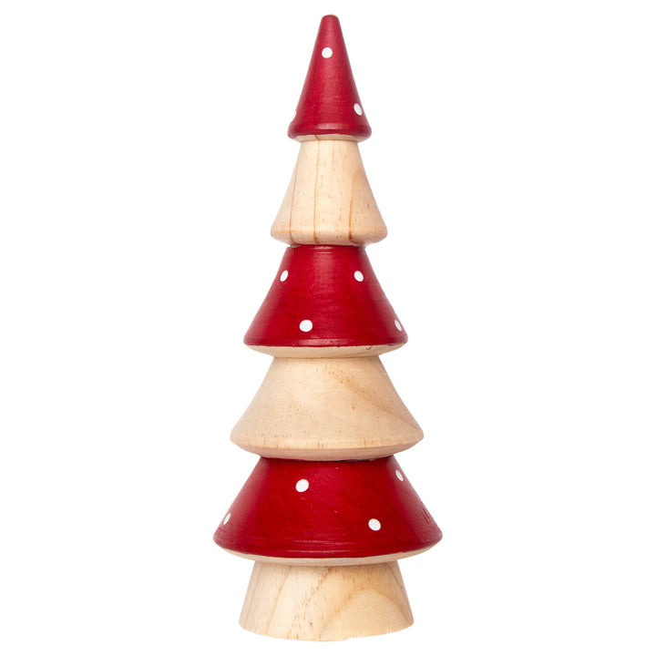 Natural And Red Pinewood Tree