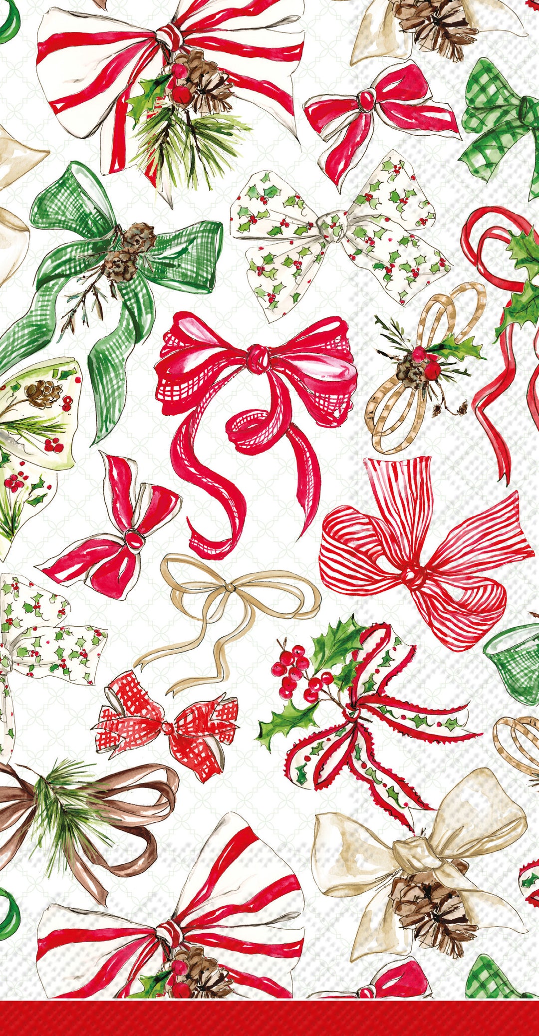 Christmas Bows Guest Towel