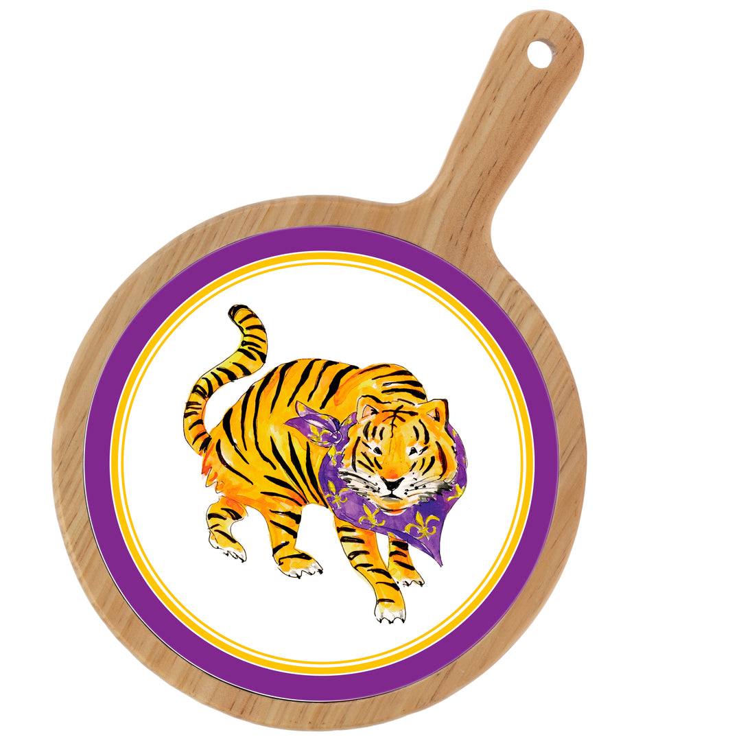 Purple Prowling Tiger Cheeseboard
