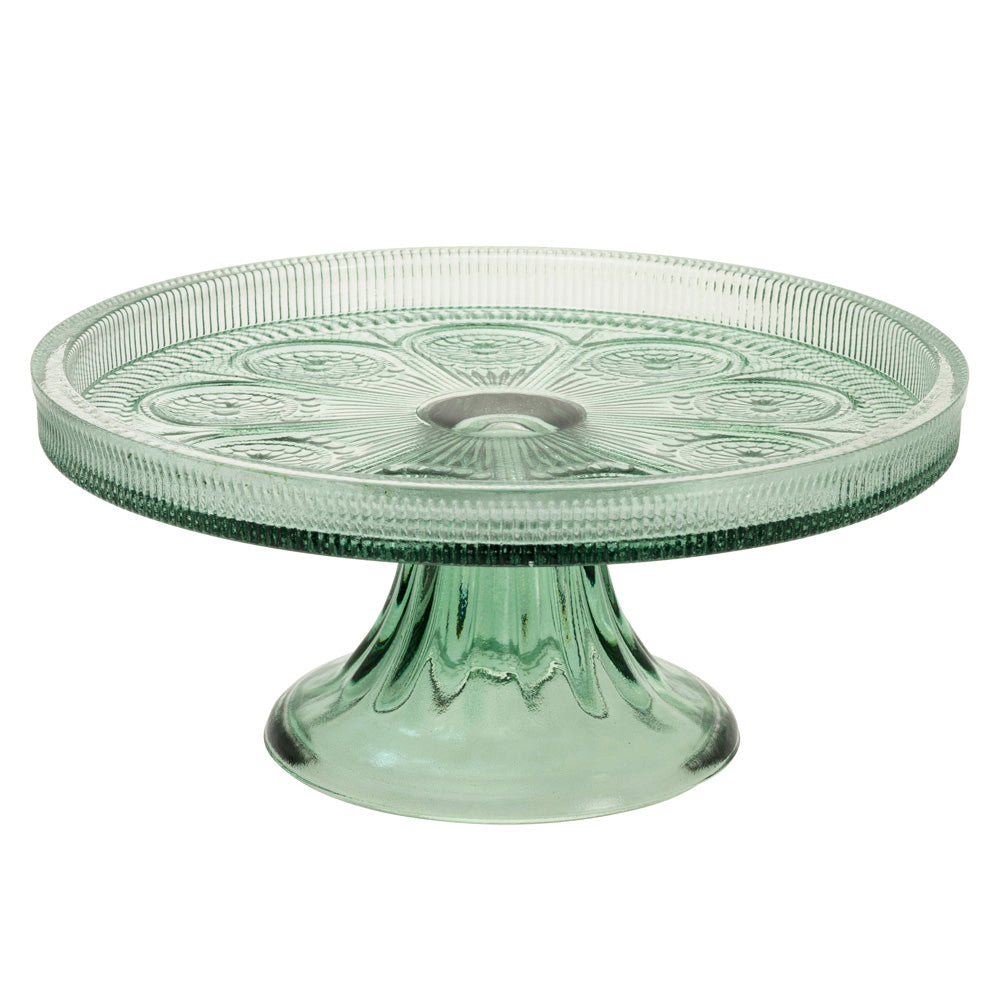 Sage Codi Glass Cake Stand