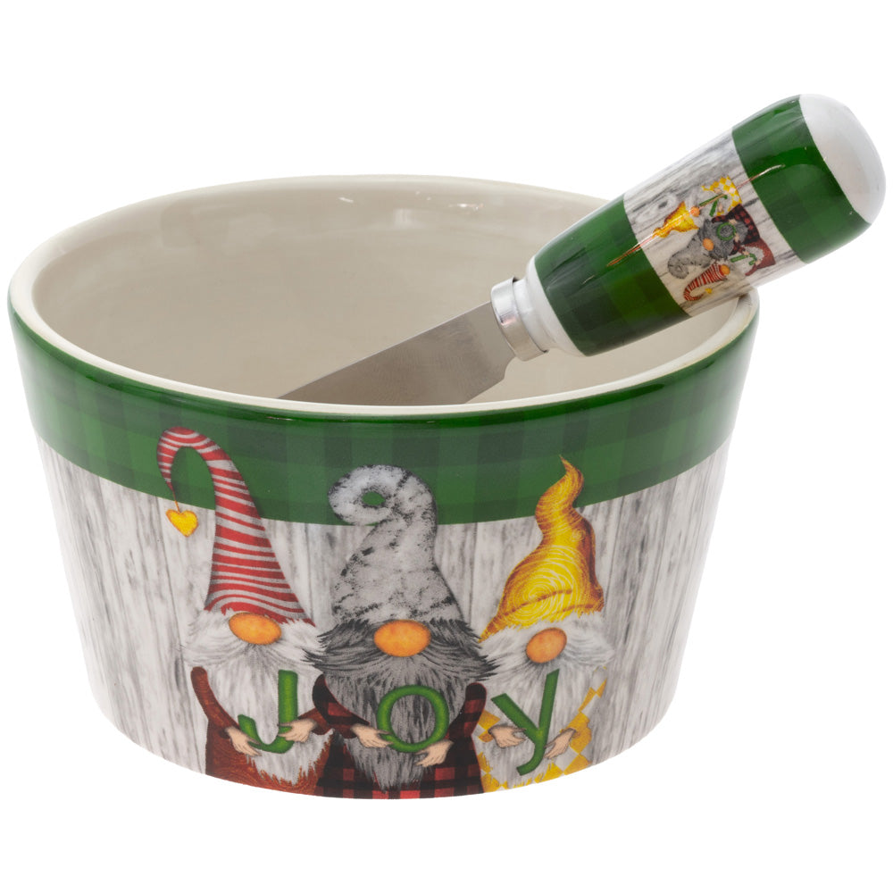 Gnome Joy Bowl & Spreader Set